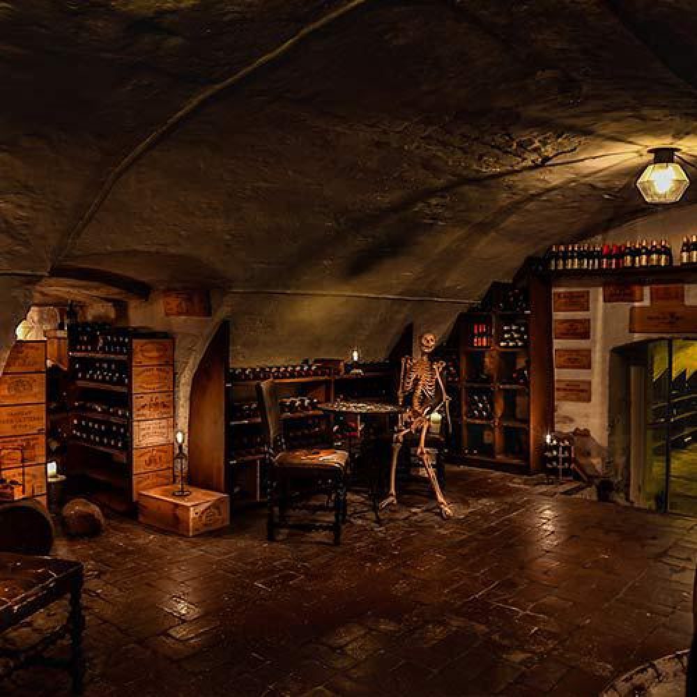 Wine cellar vadstena monastery hotel