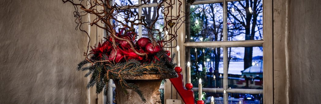 Christmas decorations at the Monastery