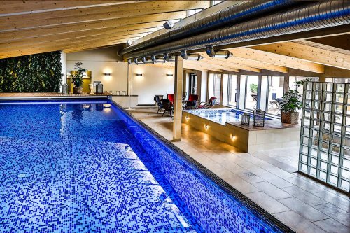 The saltwater pool