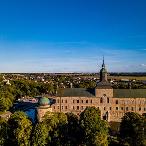 Aerial view vadstena castle klosterhotel 10