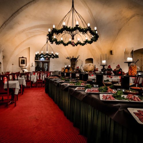 Vadstena klosterhotel Christmas table conference 1