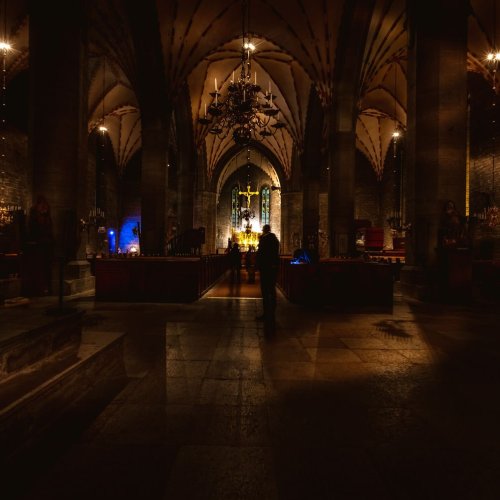 The Abbey Church next to the Abbey Hotel