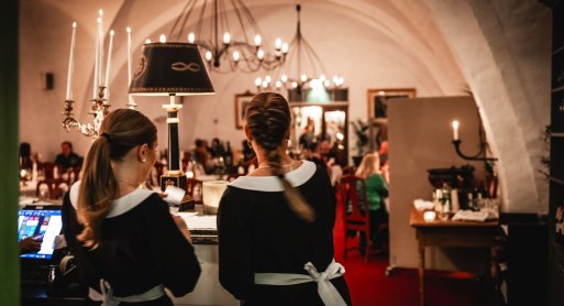 Restaurant monastery dining room