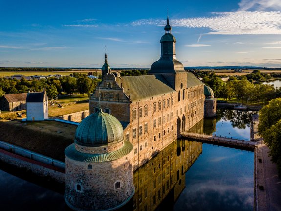 Aerial view vadstena castle klosterhotel 27