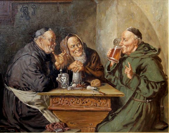 Monks drink monastic alcohol
